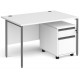 Harlow Straight Desk with Mobile Pedestal